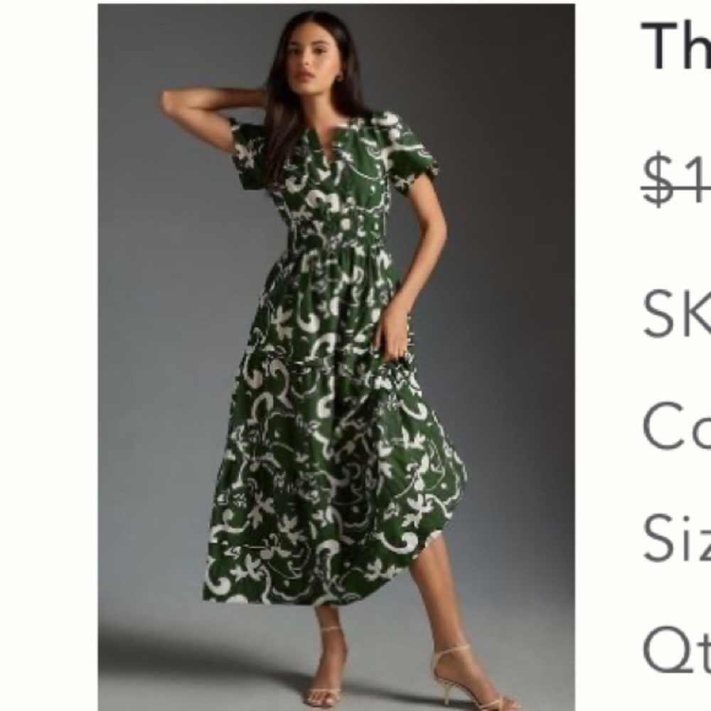 Anthropologie somerset maxi dress